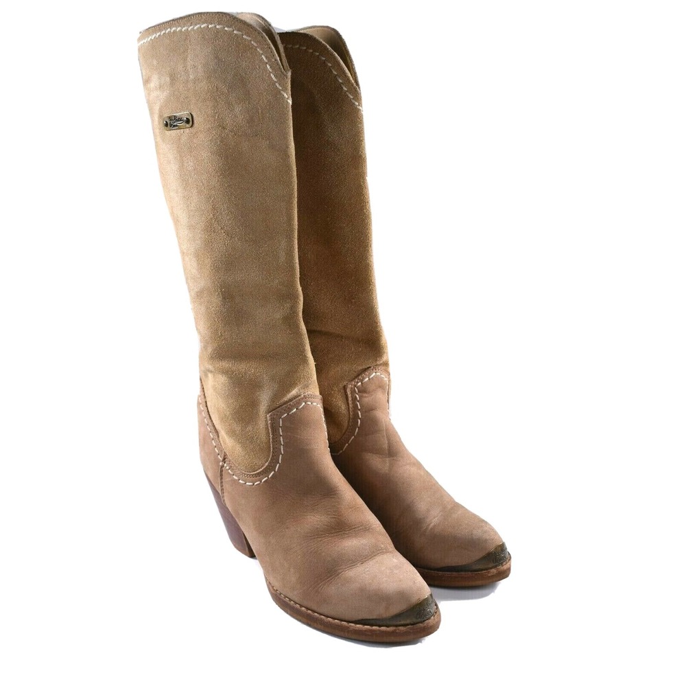 Zodiac Women's Western Boots Brown Leather Pointed Toe Size 6.5 M‎
